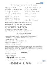 Hóa học 11 - Các phản ứng quan trọng liên quan tới anđehit